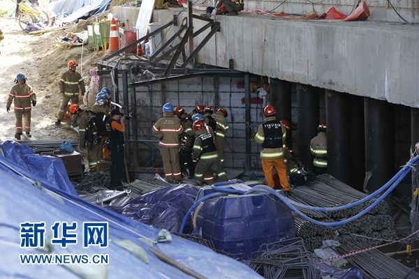 韩国一地铁工地发生爆炸崩塌事故 致4死10伤