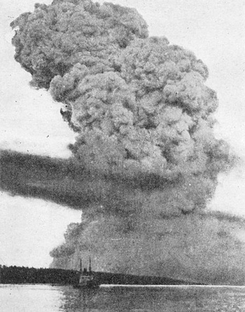 1917年加拿大哈利法克斯炸弹爆炸事件，爆炸威力相当于2.9万吨TNT炸药