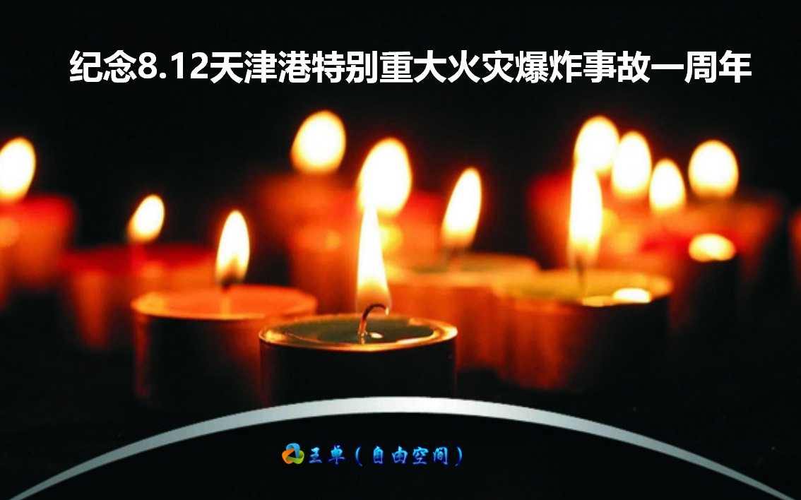 纪念8.12天津港特别重大火灾爆炸事故一周年-